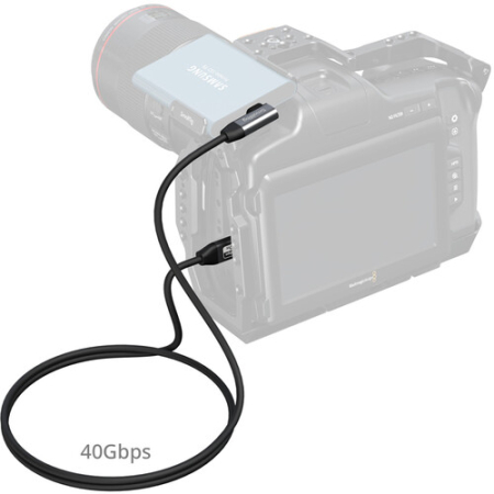 SmallRig 5732 - kabel USB-C, prosty do kątowy (100cm) - przykład użycia